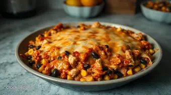 Cheesy Chicken Tortilla Casserole: My Family's Go-To Comfort Dish recipe card