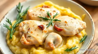 Add to favourite + Print Creamy garlic chicken & polenta By Ailsa Burt - Easy Meals for Any Night recipe card