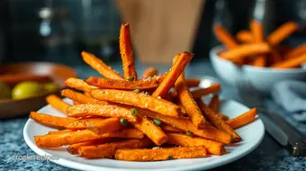 Healthy Fries: Crispy Baked Sweet Potato Fries That Are a Hit! recipe card