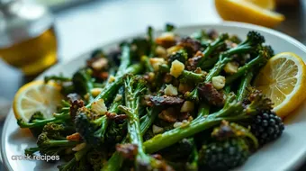 Easy & Delicious Crispy Garlic Roasted Broccolini Recipe recipe card