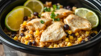 Crock Pot Chicken & Quinoa with Lime