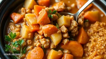 Crock Pot Ground Turkey Comforting Stew