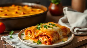 Bake Chicken Enchiladas with Cheesy Goodness