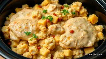 Delicious Slow Cooker Chicken & Dressing