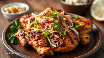 Grill Chicken with Spicy Asian Slaw