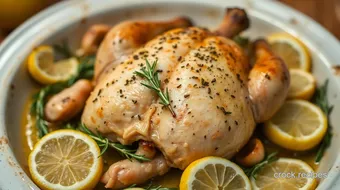 Easy Herb-Roasted Blue Laced Wyandotte Chicken with Garlic & Lemon recipe card