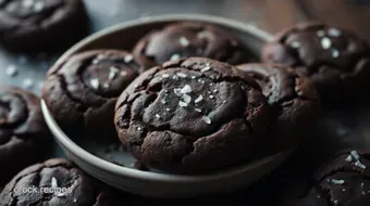 Indulgent Dark Chocolate Cookies with Sea Salt: A Chocolate Lover's Dream recipe card