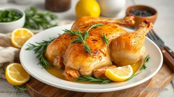 Roast Chicken with Lemon & Rosemary Flavor