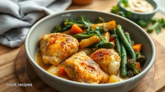 Baked Chicken Thighs with Veggies in 1 Hour