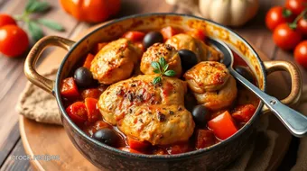 One-Pot Chicken with Fresh Tomatoes & Olives