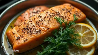 My Go-To bake time and temp for salmon: Perfectly Juicy Every Time recipe card