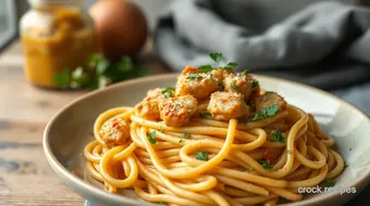 Quick Honey-Mustard Chicken Pasta Delight