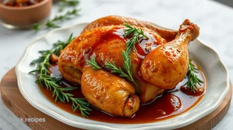 Roast Chicken with Rosemary & Sweet Glaze