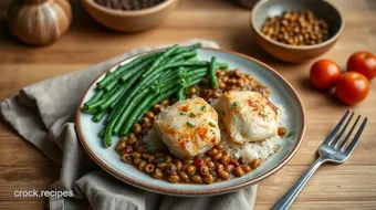 Sautéed Chicken Thighs with Spiced Lentils