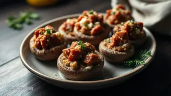 Easy & Savory Stuffed Mushrooms Sausage Recipe: Perfect for Any Occasion recipe card