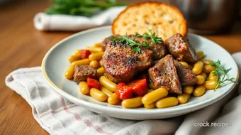 Seared Lamb with Butter Beans Delight