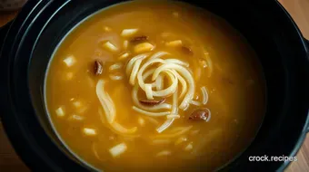 Easy & Comforting Crock Pot Onion Soup: A Family Favorite Recipe recipe card