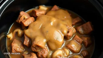 Slow Cooker Beef Tips with Rich Gravy