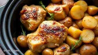 Slow Cooker Chicken & Potatoes Comfort Meal