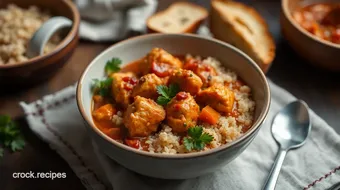 Savory Stew Spicy Chicken with Quinoa