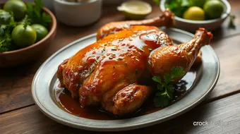 Roast Chicken with Sticky Lime Glaze