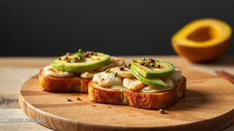 Toast Chicken Avocado Bagel Delight