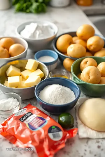 Potato Tarte Tatin ingredients