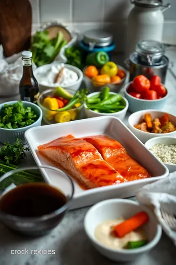 Balsamic-Glazed Salmon with Roasted Vegetables ingredients