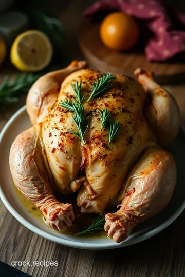 Chicken with Feathers on Feet presentation