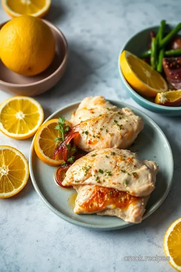 Citrus-Spiked Chicken with Roasted Red Onions presentation