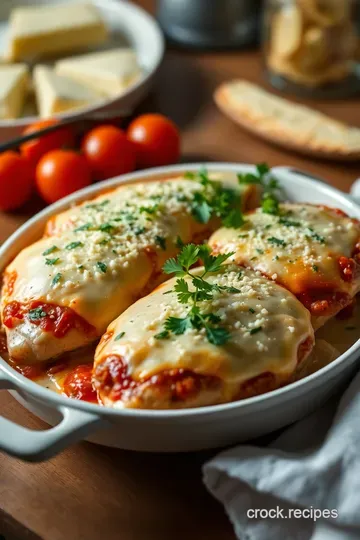 Classic Oven-Baked Chicken Parmesan: A Comfort Food Favorite presentation