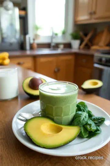 Creamy Avocado Delight Smoothie steps