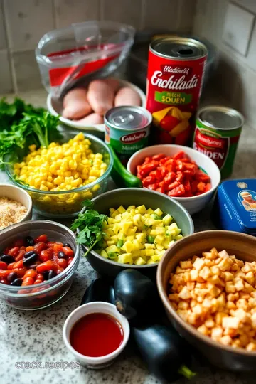 Creamy Chicken Enchilada Soup: Effortless Comfort in Your Crock Pot ingredients