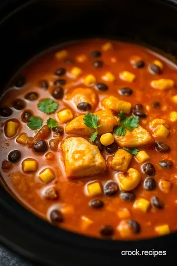 Creamy Chicken Enchilada Soup: Effortless Comfort in Your Crock Pot presentation