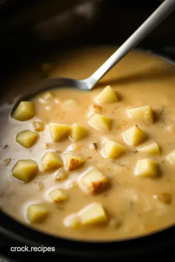 Creamy Comfort: Crock Pot Potato Soup presentation