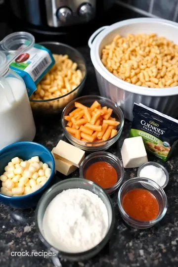 Creamy Crock Pot Mac and Cheese – The Ultimate Set-It-and-Forget-It Comfort Classic ingredients