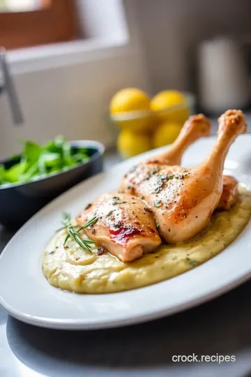 Creamy Garlic Chicken & Polenta steps