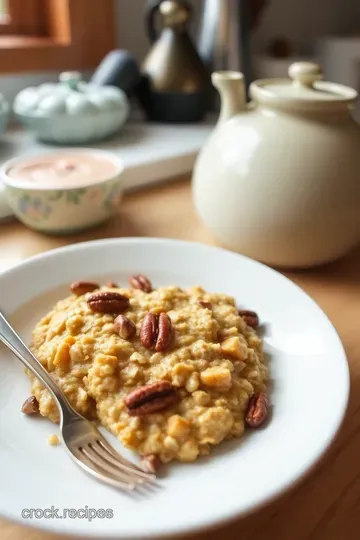 Creamy Pumpkin Oatmeal with Maple Pecans steps