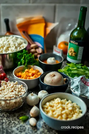 Creamy Seafood Mushroom Risotto ingredients