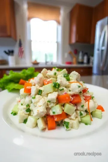 Crisp &amp Creamy Easy Crab Salad steps