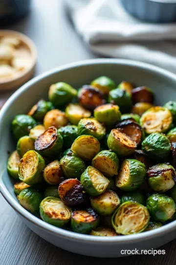 Crispy Air Fryer Brussels Sprouts – A Quick & Delicious Veggie Delight! presentation