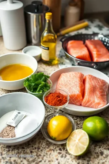 Crispy Air Fryer Salmon – A Delightful and Quick Dinner ingredients