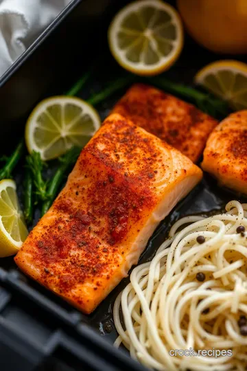 Crispy Air Fryer Salmon – A Delightful and Quick Dinner presentation