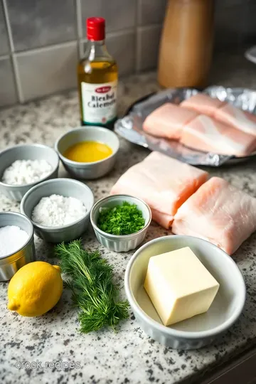 Crispy Air Fryer Salmon with Lemon-Dill Butter ingredients
