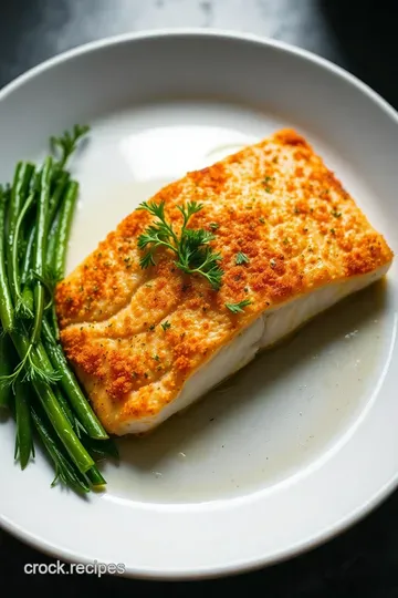 Crispy Air Fryer Salmon with Lemon-Dill Butter presentation