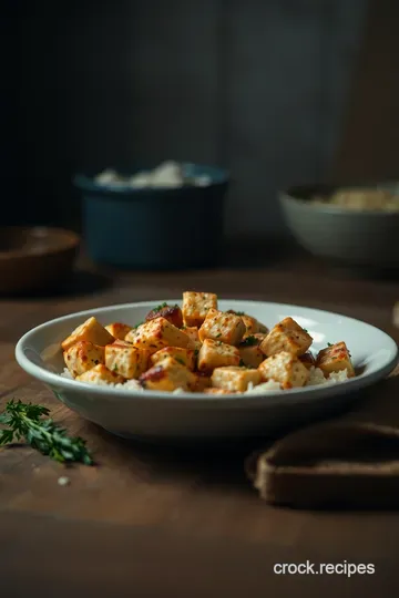 Crispy Baked Tofu Delight presentation