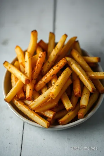 Crispy Homemade Baked Fries: Perfectly Seasoned and Guilt-Free! presentation