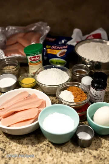 Crispy Perdue Chicken Strips with Honey Mustard Dipping Sauce ingredients