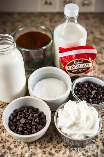 Decadent Hot Cocoa with Chocolate Chips ingredients