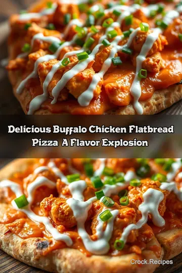 Delicious Buffalo Chicken Flatbread Pizza: A Flavor Explosion!